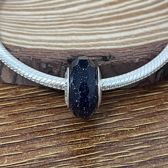 Pandora Jewelry - Murano Glass Fascinating Black Shimmer Bead Charm